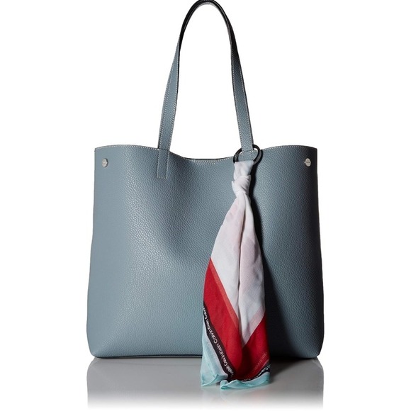 Calvin Klein Handbags - NEW $168 Calvin Klein Rachel Vegan Leather Novelty Tote Bag‎ Blue Shoulder bag